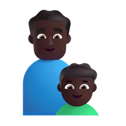 가족: 어두운 피부색 Microsoft 3D Fluent