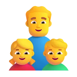 Family: Man, Girl, Boy Microsoft 3D Fluent