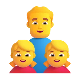 Family: Man, Girl, Girl Microsoft 3D Fluent