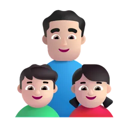 가족: 밝은 피부색 Microsoft 3D Fluent