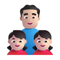 가족: 밝은 피부색 Microsoft 3D Fluent