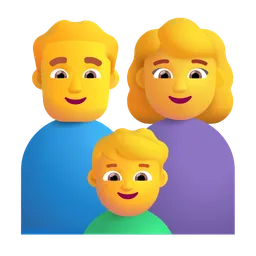 Family: Man, Woman, Boy Microsoft 3D Fluent