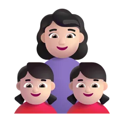 가족: 밝은 피부색 Microsoft 3D Fluent
