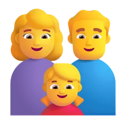 Family: Woman, Man, Girl Microsoft 3D Fluent