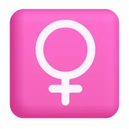 여성 기호 Microsoft 3D Fluent