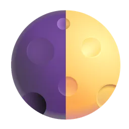 First Quarter Moon Symbol Microsoft 3D Fluent