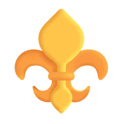 Fleur-de-lis Microsoft 3D Fluent