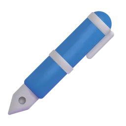 Lower Left Fountain Pen Microsoft 3D Fluent