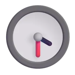 Clock Face Four-Thirty Microsoft 3D Fluent