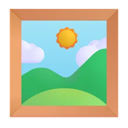액자 사진 Microsoft 3D Fluent
