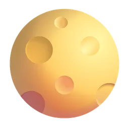 Full Moon Symbol Microsoft 3D Fluent