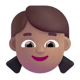 Girl: Medium Skin Tone Microsoft 3D Fluent
