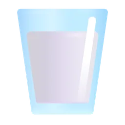 Glass of Milk Microsoft 3D Fluent