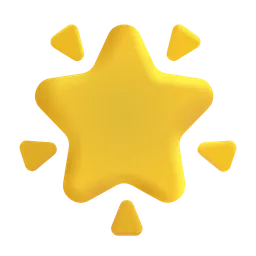 Glowing Star Microsoft 3D Fluent