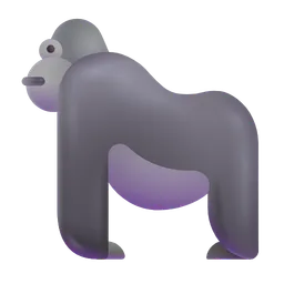 고릴라 Microsoft 3D Fluent