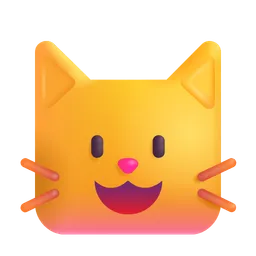 웃는 고양이 Microsoft 3D Fluent
