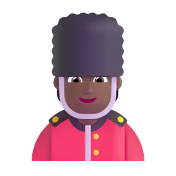 Guard: Medium-Dark Skin Tone Microsoft 3D Fluent