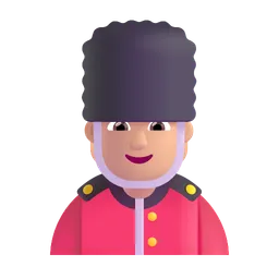 Guard: Medium-Light Skin Tone Microsoft 3D Fluent