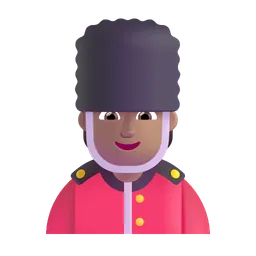 Guard: Medium Skin Tone Microsoft 3D Fluent