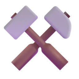 Hammer and Pick Microsoft 3D Fluent