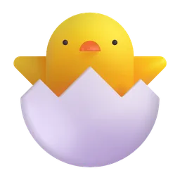 병아리 부화 Microsoft 3D Fluent