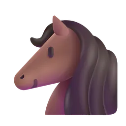 말 얼굴 Microsoft 3D Fluent