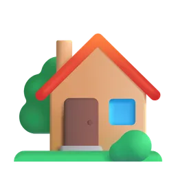 정원이 있는 집 Microsoft 3D Fluent
