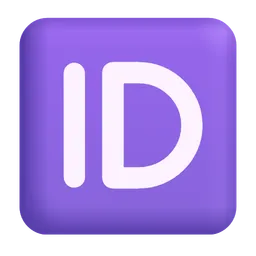 ID 버튼 Microsoft 3D Fluent