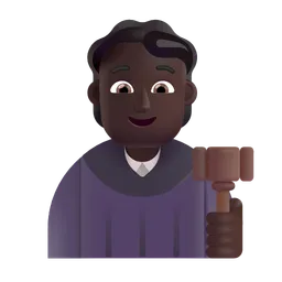 Judge: Dark Skin Tone Microsoft 3D Fluent