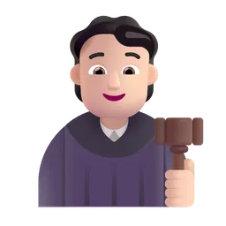 Judge: Light Skin Tone Microsoft 3D Fluent