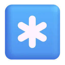 키캡 별표 Microsoft 3D Fluent