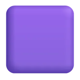 Large Purple Square Microsoft 3D Fluent