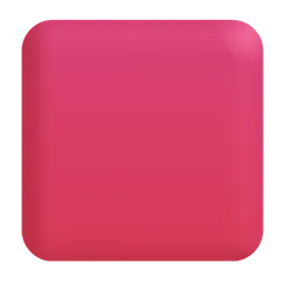 Large Red Square Microsoft 3D Fluent