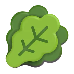 잎이 많은 녹색 Microsoft 3D Fluent