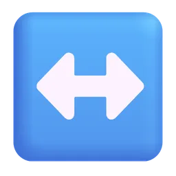 Left Right Arrow Microsoft 3D Fluent