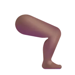 Leg: Medium-Dark Skin Tone Microsoft 3D Fluent