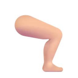 Leg: Medium-Light Skin Tone Microsoft 3D Fluent