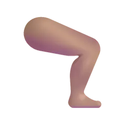 Leg: Medium Skin Tone Microsoft 3D Fluent