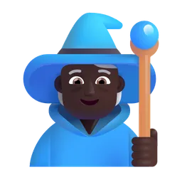 Mage: Dark Skin Tone Microsoft 3D Fluent