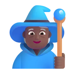 Mage: Medium-Dark Skin Tone Microsoft 3D Fluent