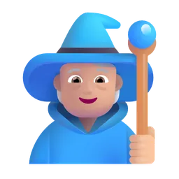 Mage: Medium-Light Skin Tone Microsoft 3D Fluent