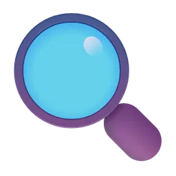 Left-Pointing Magnifying Glass Microsoft 3D Fluent