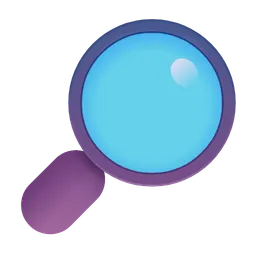 Right-Pointing Magnifying Glass Microsoft 3D Fluent
