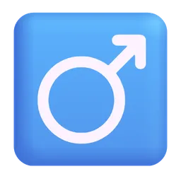 Male Sign Microsoft 3D Fluent