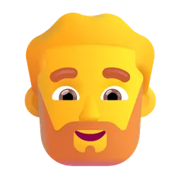 남자: 수염 Microsoft 3D Fluent