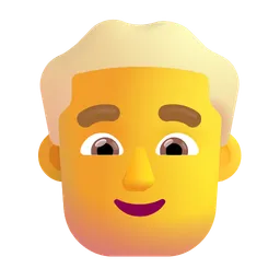Man: Blond Hair Microsoft 3D Fluent