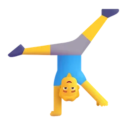 Man Cartwheeling Microsoft 3D Fluent