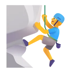 Man Climbing Microsoft 3D Fluent