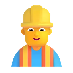 남자 건설 노동자 Microsoft 3D Fluent