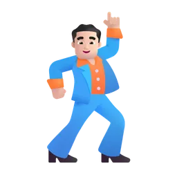 춤추는 남자: 밝은 피부 톤 Microsoft 3D Fluent
